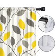 thumbnail image 4 of Blackout Kids Curtains,Yellow and Gray Leaves Modern Art Childrens Insulated Curtains Set Of 2,Bedroom Essentials,Toddler Room Decor 42x54in(106x137cm), 4 of 4