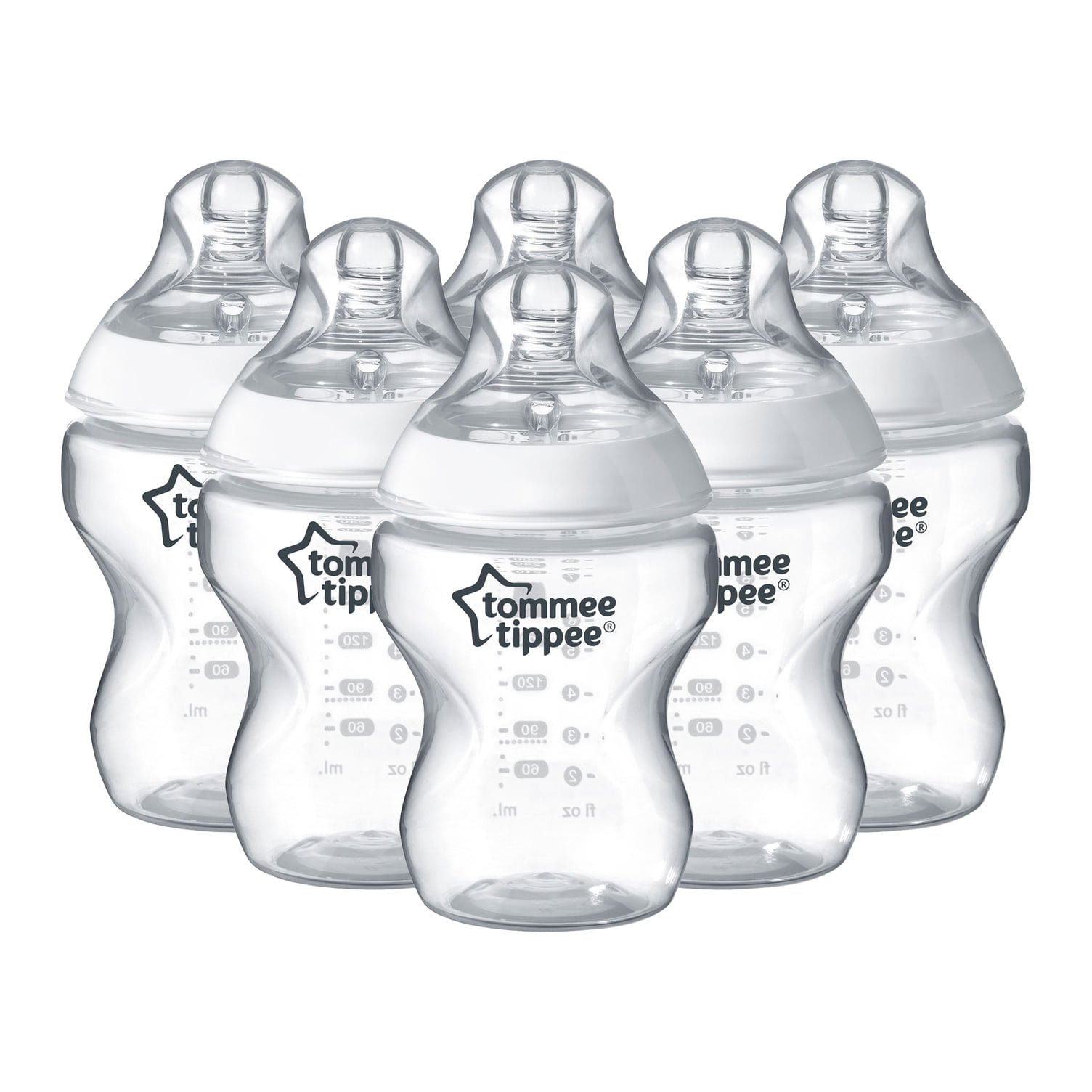 Closer to Nature Baby Bottle | Breast-Like Nipple with Anti-Colic Valve, BPA-free 9-ounce, 6 - Walmart.com