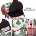 thumbnail image 4 of Sling Backpack,White Christmas Watercolor Tree Pattern Sling Bag with Water Bottle Holder,Waterproof Sling Bag for Men/Women with Headphone Jack for Hiking,Travel, 4 of 6