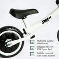 thumbnail image 6 of 10" Ultra-lite Balance Bike no Pedal White Adjustable Handlebar and Seat, 6 of 10