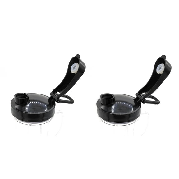 Blendin Replacement Flip Top to Go Lid, Compatible with Magic Bullet MB1001 Blender Jars,Mugs,Cups (2 Pack)