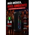 thumbnail image 4 of Bocina Portátil Bluetooth TWS V5.0 Recargable con Luces LED Negra, 4 of 6