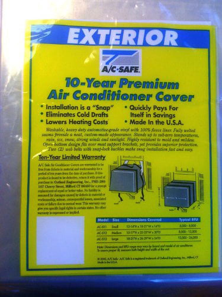 A/C Safe Exterior Cover for Large Window Air Conditioners, AC-513