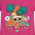 thumbnail image 3 of LOL Surprise! Dolls - Boogie Babe - Retro Style with Palm Trees - Toddler & Youth Girls Short Sleeve Graphic T-Shirt, 3 of 5