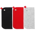 thumbnail image 1 of COOPHYA Rentrée des Classes 3 Pcs Sac à Lunettes Feutre Cadre Noir Protection Voyage, 1 of 5