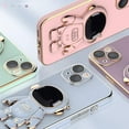 thumbnail image 3 of Creative Cute Astronaut Bracket TPU Phone case with Camera Protective Film for iPhone 14 13 12 11 8 7 6 S X XS XR Plus Pro Max Mini Popular Shockproof Protective Back Cover(Blue,13 Pro), 3 of 8