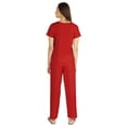 thumbnail image 4 of Inkmeso Ensemble de Nuit 2 Pcs pour Femmes Manches Courtes Haut & Pyjama en Coton Doux, 4 of 7