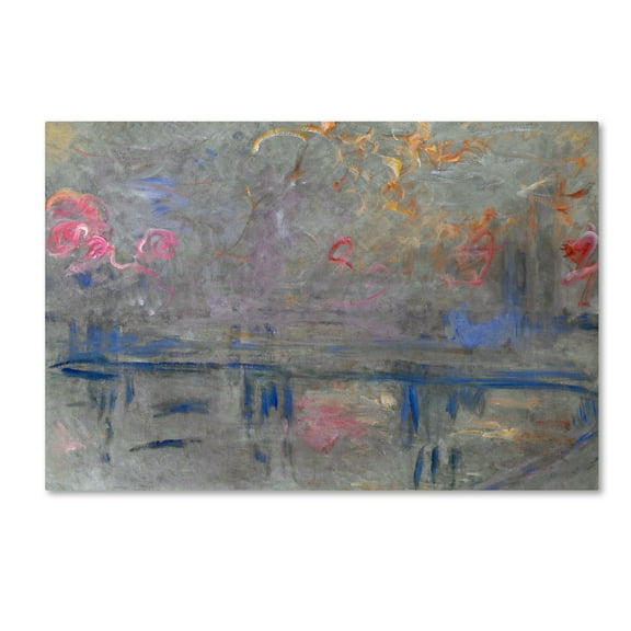 Trademark Fine Art 'Charing Cross Bridge' Canvas Art by Monet