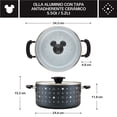 thumbnail image 4 of Olla con tapa 5.2 L Farberware Disney Monochrome. Antiadherente cerámico. Aluminio. Negro, 4 of 6