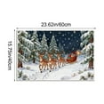 thumbnail image 3 of RBCKVXZ Winter Chirstmas Welcome-Doormat Outdoor-Entrance Front Door Mat, Seasonal Entryway-Rug Non-Slip Dirt-Trapping Indoor-Outside Porch Mat 16"x24" for Home Decor, 3 of 6