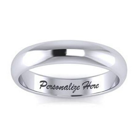 Superjeweler Platinum 4mm Comfort Fit Laens Wedding Band Platinum 4mm Comfort Fit Laens Wedding Band Size 6 Free Engraving