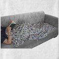 thumbnail image 6 of Cartoon Soft Flannel Fleece Throw Blanket, Feminine Natural Pattern Abstract Birds Flourishing Flowers and Leaves, Cozy Plush for Indoor and Outdoor Use, 50" x 60", Multicolor, by Ambesonne, 6 of 6