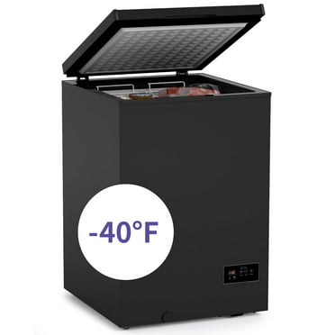 Northair -40°F Low Temperature Chest Freezer - 3.5 Cu Ft with 2 Removable Baskets-Black