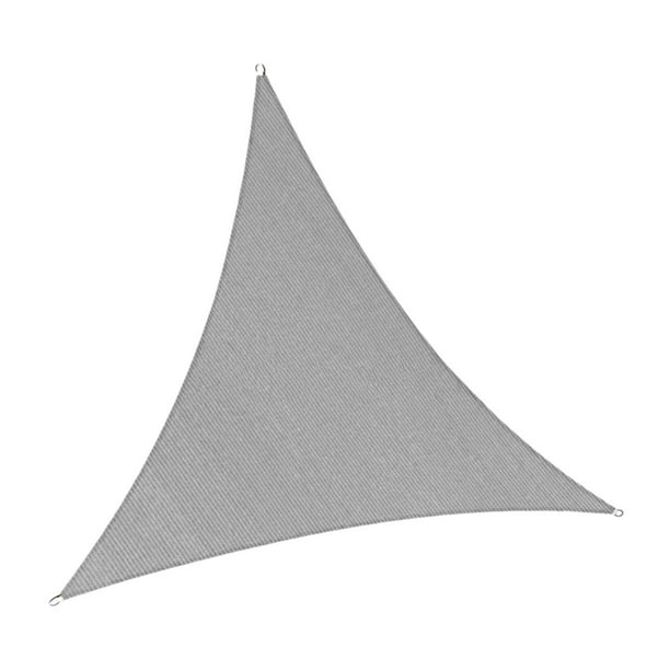 Toldo vela triangular para exteriores de 3 x 3 x 3 m, para patio, jardín, pérgola, cubierta solar Gris