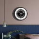 thumbnail image 5 of Reloj de pared silencioso Serenable de 11 pulgadas, sencillo y creativo, sin tictac para el dormitorio y el hogar. B, 5 of 7