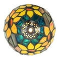 thumbnail image 4 of River of Goods Sunflower Bloom Stained Glass 11.5" Accent Lamp, 4 of 6