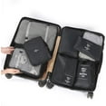 thumbnail image 6 of 8 Sets Luggage Packing Organizers for Travel Accessories, Travel Essentials, Including Waterproof Shoe Storage Bag Convenient Packing Pouches Clothing Underwear Bag for Traveller, Black, 6 of 7