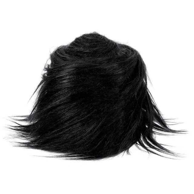 Unique Bargains Plush Faux Fur Fabric Precut Strips, 59' x 4' Fluffy Faux Fur Ribbon, Black