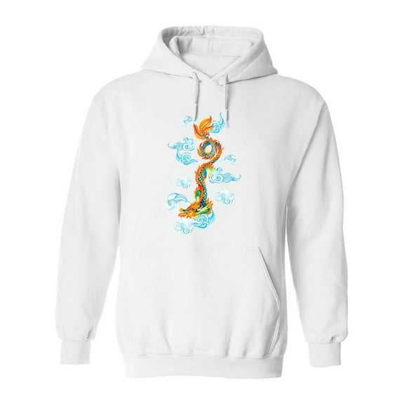 Traditional Symbol Of Dragon Hoodie Men -Image by Shutterstock, Male 5X-Large