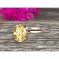 thumbnail image 4 of 1.25 carat Classic 8x6mm Oval Champagne Diamond Moissanite Solitaire Engagement Ring on 10k Yellow Gold, 4 of 6