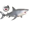 thumbnail image 2 of Modelo de tiburón de juguete para niños, modelo de tiburón de juguete para niños, modelo de tiburón realista, simulación de vida marina, animal diseñado a la perfección, 2 of 7