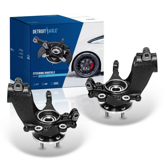 Detroit Axle - Front Steering Knuckles with Wheel Hub Bearings Replacement for 2012 2013 2014 2015 2016 2017 2018 Ford Focus 2.0L