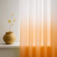 thumbnail image 2 of ZOPZO Ombre Semi Sheer Curtains for Bedroom Living Room, Orange, 52W x 63L Inch, Rod Pocket Window Drapes, Set of 2 Panels, 2 of 7