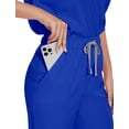 thumbnail image 6 of Niaahinn Women's Scrubs Set - V-Neck Top & Drawstring Jogger Scrub Pant for Nursing Uniforms, 9 colors, 6 of 7