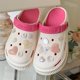 thumbnail image 3 of Zapatos de verano para mujer con agujeros y suela gruesa, con diseño de corazón de amor y diamantes de agua, para playa y jardín, sandalias de suela suave antideslizantes, zapatillas de verano, 3 of 5