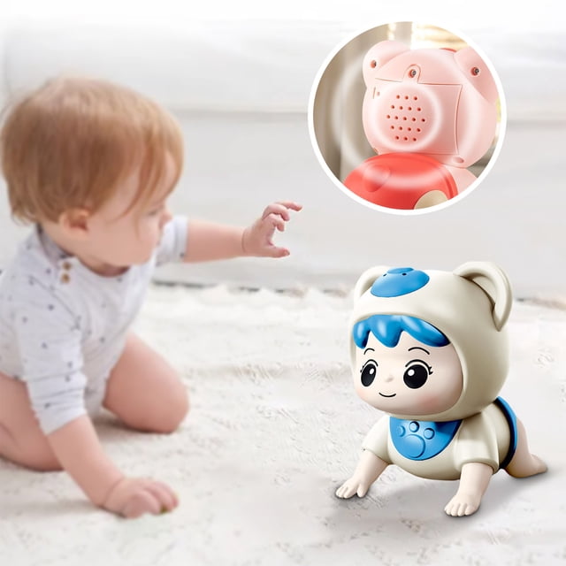 Juguetes de piscina con sonido electrónico: juguete para gatear con música para la educación temprana y el desarrollo de la inteligencia. Juguete para gatear con música para bebés que levanta la cabez