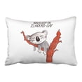 thumbnail image 1 of RYLABLUE Kaolas Sleep For Twenty Two Hours Everyday Cute Cartoon Drawing Decorative Pillowcases With Hidden Zipper Decor Cushion Covers Two Side 20x30 inches, 1 of 1