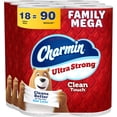 thumbnail image 2 of Ultra Strong Clean Touch Toilet Paper, 18 Family Mega Rolls = 90 Regular Rolls, 2 of 5
