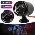 thumbnail image 4 of 2" 52Mm Car Tachometer Gauge Meter with Led Shift Light 0-8000 Rpm 12V, 4 of 9