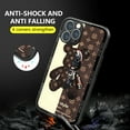 thumbnail image 7 of FIEWESEY Compatible iPhone 13 Pro Max Phone Case, Cool Bear Shockproof Fashion Full Protection Soft TPU and Hard PC Back Scratch Slim Case for iPhone 13 Pro Max 6.7 inch (Brown with Strap), 7 of 7