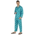 thumbnail image 3 of Inkmeso Men's Cotton PJs Printed Sleepwear Lounge Wear Top & Bottom Pajama Set, 3 of 7