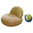 thumbnail image 3 of Sofá inflable Sofá perezoso con bomba Cómoda silla inflable individual para Beige, 3 of 9