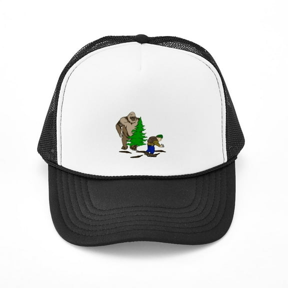 CafePress - Looking For The Squatch - Adjustable Unisex Printed Trucker Hat with Mesh Back