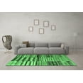 thumbnail image 3 of Ahgly Company Indoor Round Patchwork Emerald Green Transitional Area Rugs, 3' Round, 3 of 4
