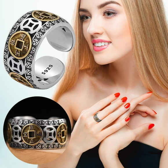 mtvxesu Rings Five Emperors Qian China-Chic Ring Men's Vintage Thai Open Ring Sale