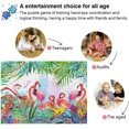 thumbnail image 4 of FREEAMG Tropical Flamingo Leaves and Flowers 1000 Piece Jigsaw Puzzle, Wall Artwork Puzzle Games for Adults Teens 29.5" L X 19.7" W, 4 of 7