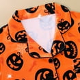 thumbnail image 6 of Yuncity Womens Halloween Pajamas Printed Collar Long Sleeve Long Pants Trendy Cute Pajama Sets Red S, 6 of 9