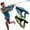 2pcs, variant on Electric Water Gun with LED & Mist Effects, Automatic Rechargeable Blaster with Futuristic Axe Design, Long Range for Summer Outdoor Fun