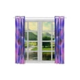 thumbnail image 3 of Mkhert Blue Flower Blackout Window Curtain Kitchen Curtain 26X39 Inch, 2 Panels, 3 of 3