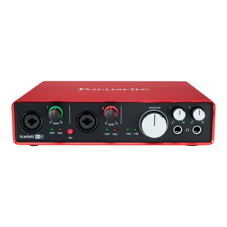 Focusrite Scarlett 6i6 (2nd Gen) - Audio interface - 24-bit Focusrite Scarlett 6i6 (2nd Gen) - Audio interface - 24-bit