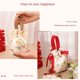 thumbnail image 4 of Bolsas de dulces de mano con flores retro, bolsas con cordón, bolsas de almacenamiento de dulces con cordón, bolsas de embalaje para regalos de boda, portátiles, 4 of 6