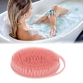 thumbnail image 2 of Unique Bargains 1 Pc Hangable Oval Bath Brush Shower Brush Pink, 2 of 6