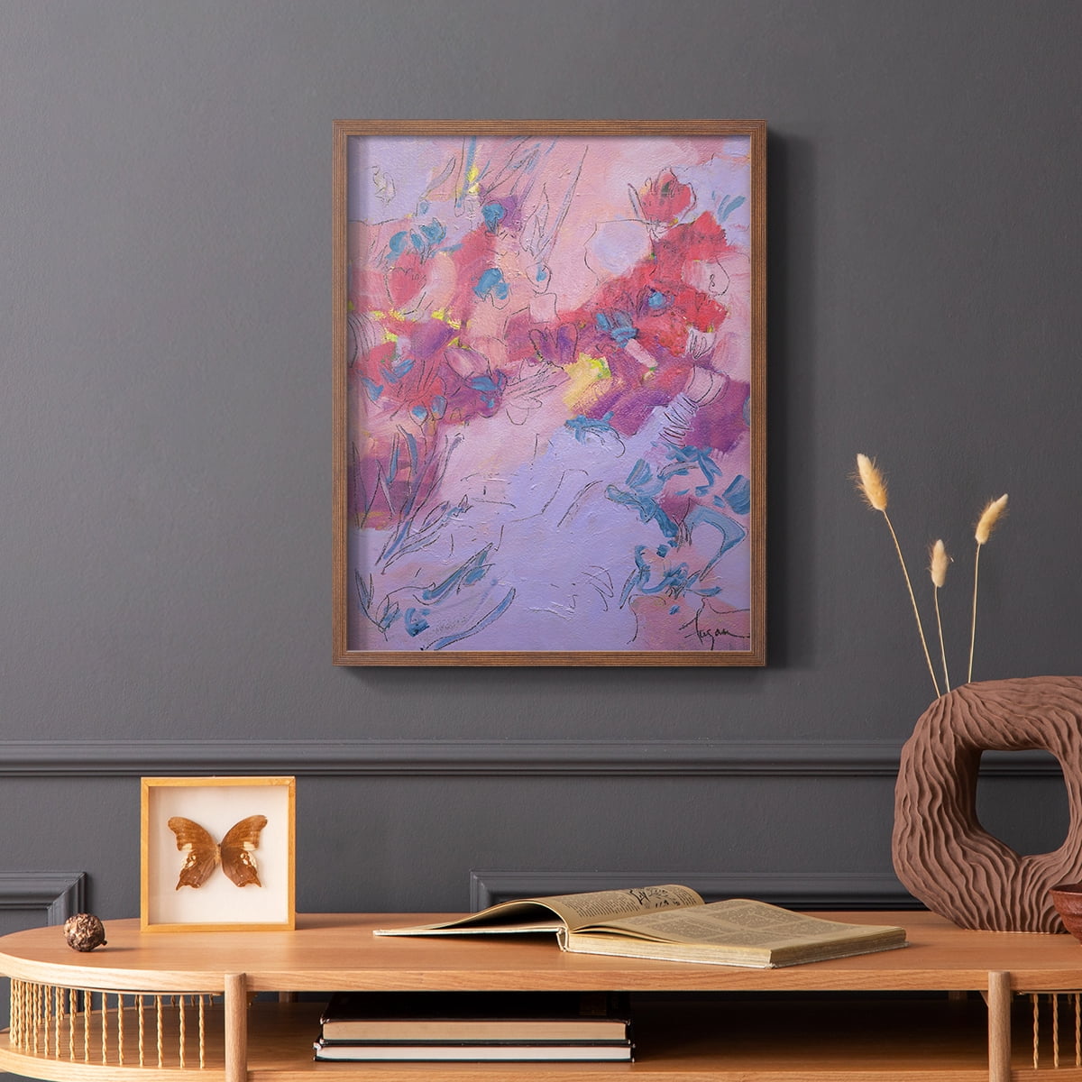 Wish You Well Framed Print - Solid Wood in Single Picture Frame Solid Wood 2 Framed Print