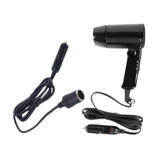 Milaget Mini Sèche-Cheveux de Voiture 12V Sèche-Cheveux de Voyage Polyvalent pour RV Auto Maison