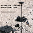 thumbnail image 5 of Mefallenssiah Outdoor Expandable Round Table Aluminum Alloy Detachable Table Camping Dining Table Tableware Storage Rack Portable Lifting Dining Table, 5 of 5