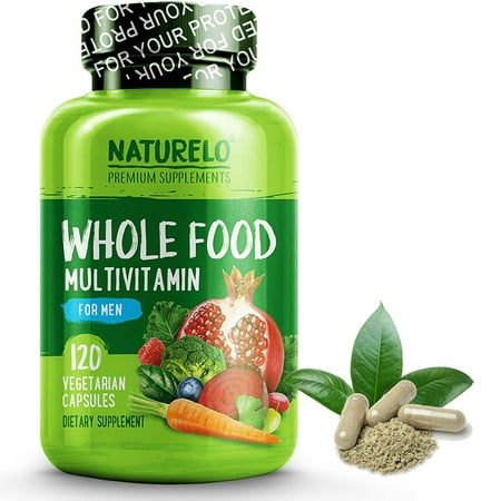 Whole Food Multivitamin for Men - Vegan/Vegetarian - 120 (Best Foods And Vitamins For Eye Health)